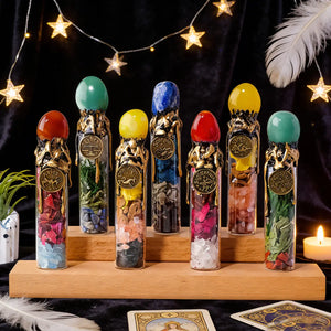 Natural Crystal Zodiac Wishing Bottle - Alignment