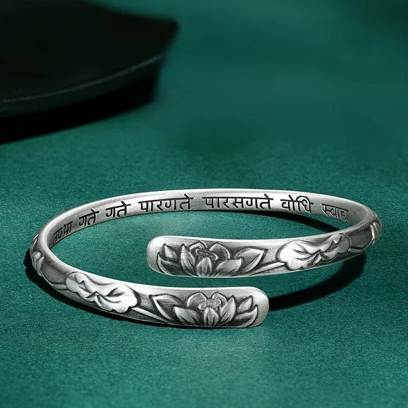 Lotus Flower Cuff Bracelet - Wisdom