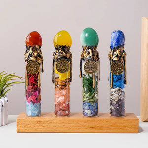 Natural Crystal Zodiac Wishing Bottle - Alignment