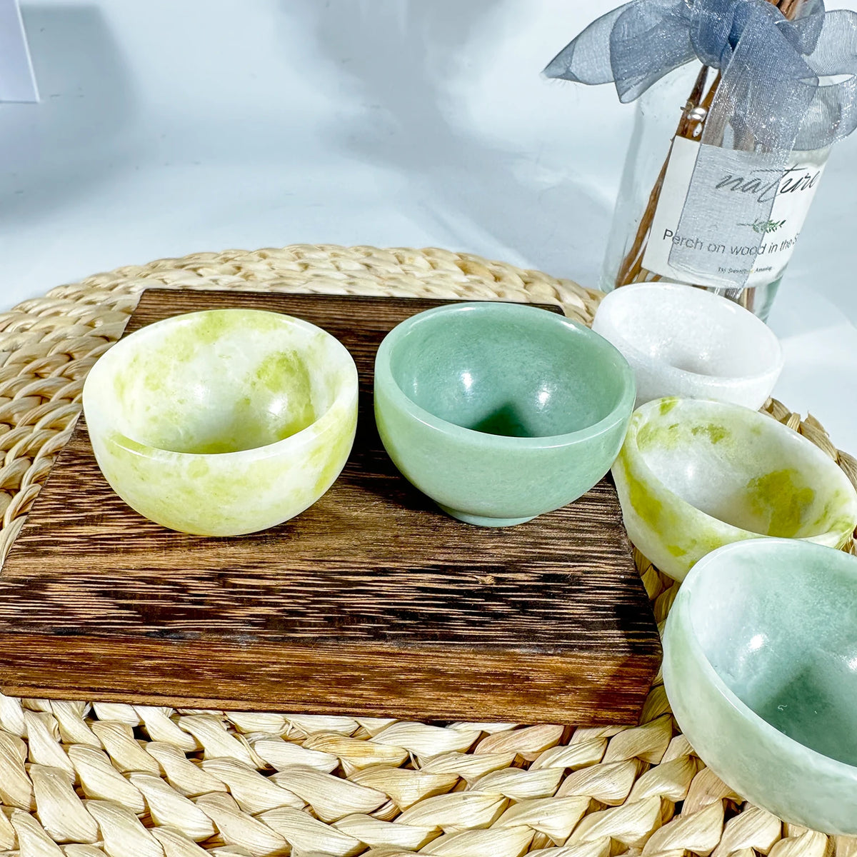 Jade Crystal Decorative Bowl