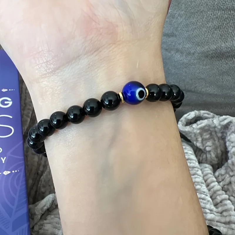 Evil Eye Tourmaline Bracelet - Protection