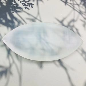 Natural Selenite Leaf-Shaped Crystal Charging Dish - Energy Cleansing