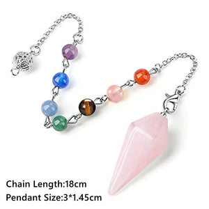 7 Chakra Crystal Pendulum — Infinite Alignment - My Zen Temple
