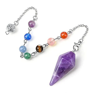 7 Chakra Crystal Pendulum — Infinite Alignment - My Zen Temple