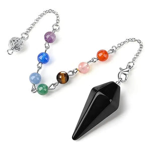 7 Chakra Crystal Pendulum — Infinite Alignment - My Zen Temple