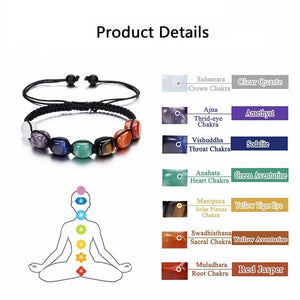 7 Chakra Natural Crystal Bracelet - My Zen Temple