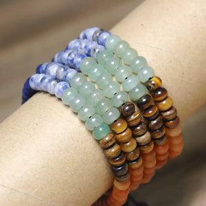 7 Chakra Stone Bead Bracelets - My Zen Temple