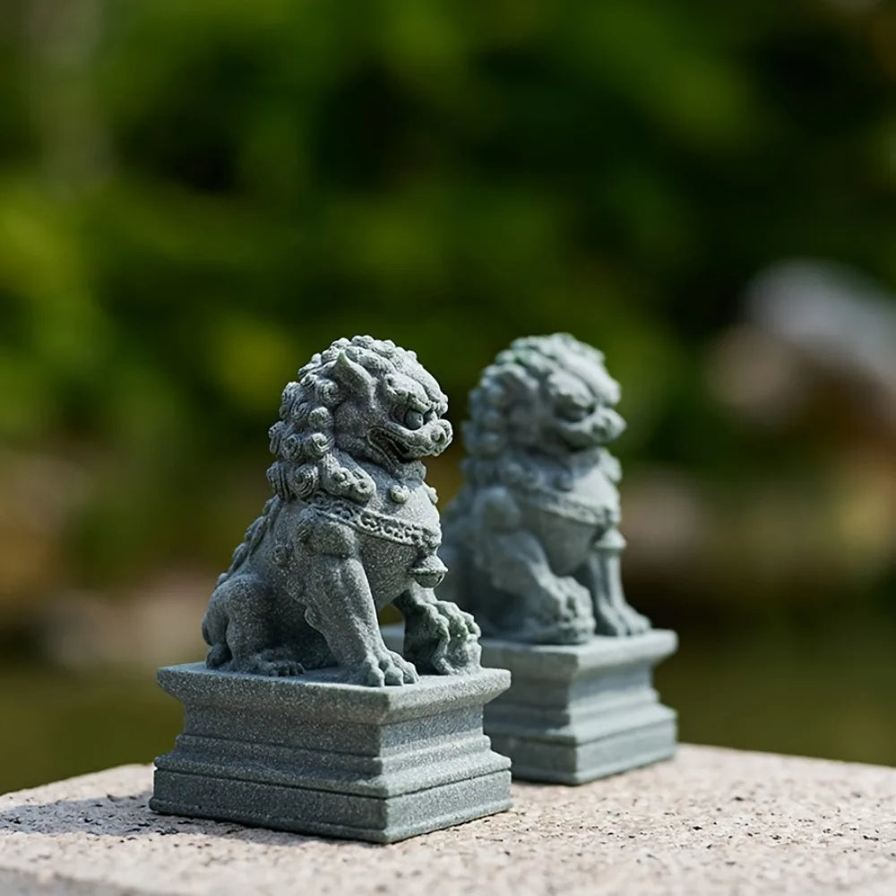 Foo Dogs Pair Statues - Guardian