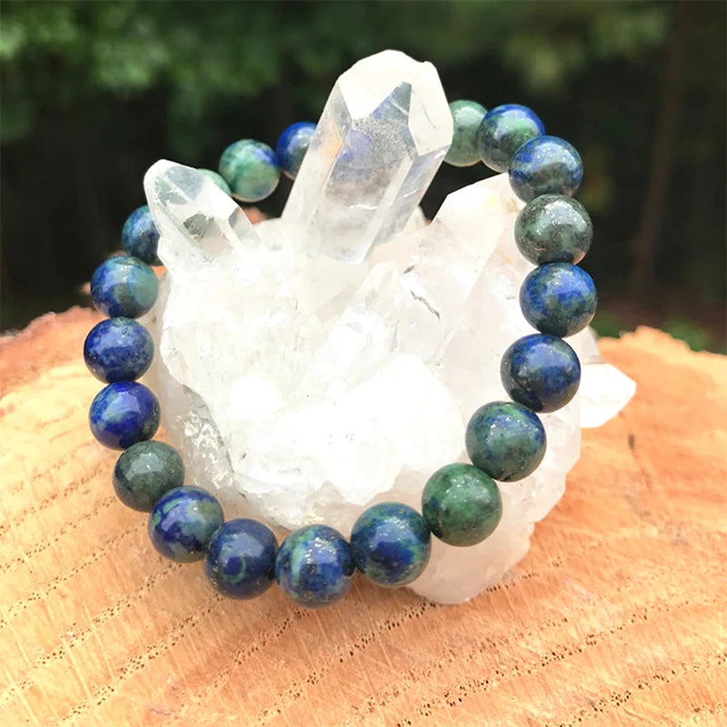 Azurite Blue Bead Bracelet