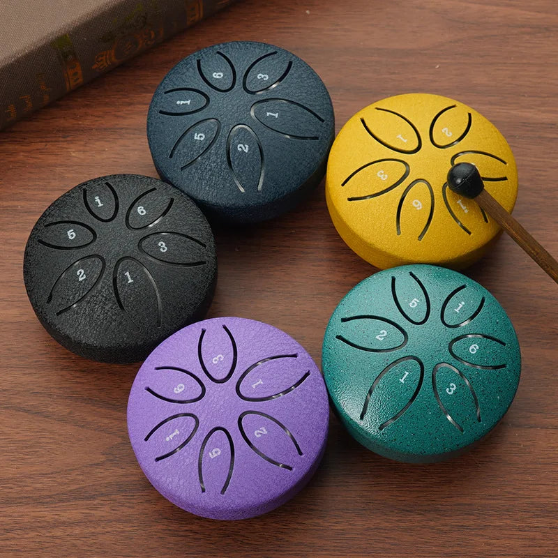 Mini Steel Tongue Drum 3" – Healing