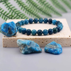 Blue Apatite Bracelet – Motivation