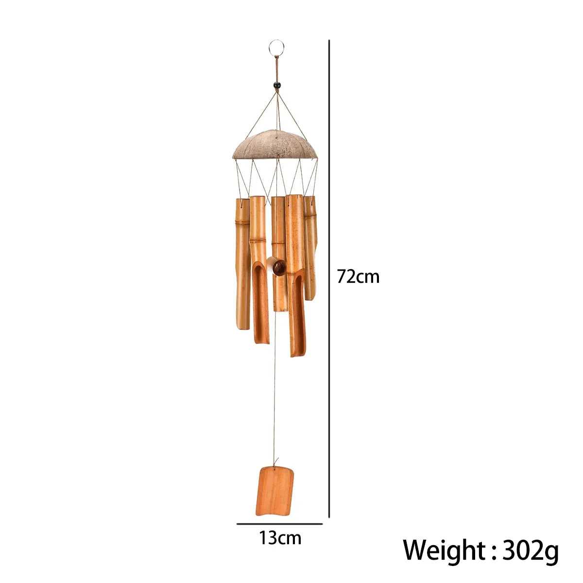 72cm Bamboo Wind Chimes – Calming