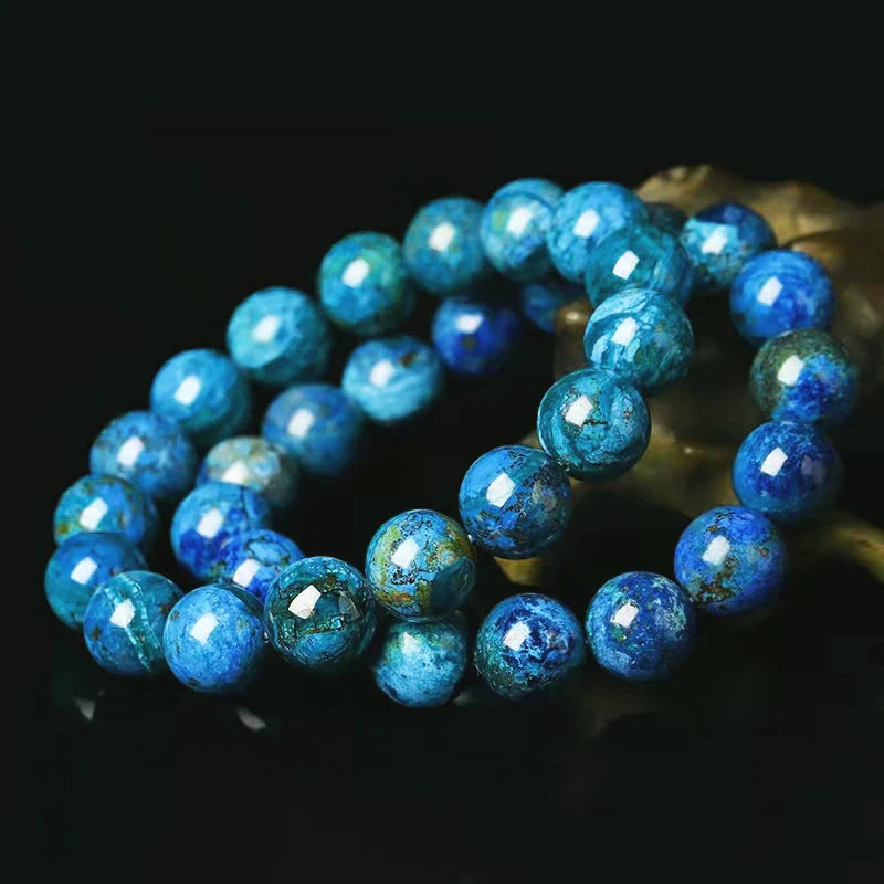 Azurite Blue Bead Bracelet