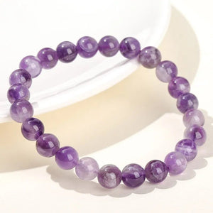 Amethyst Bead Bracelet – Intuition - My Zen Temple