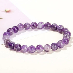 Amethyst Bead Bracelet – Intuition - My Zen Temple