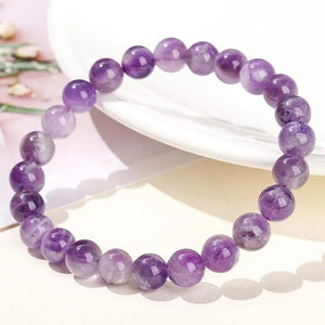 Amethyst Bead Bracelet – Intuition - My Zen Temple