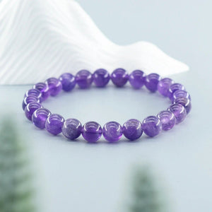 Amethyst Bead Bracelet – Intuition - My Zen Temple