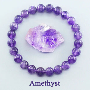 Amethyst Bead Bracelet – Intuition - My Zen Temple