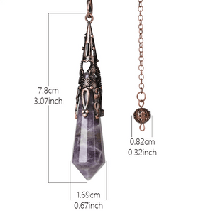 Amethyst Crystal Pendulum - Clarity - My Zen Temple