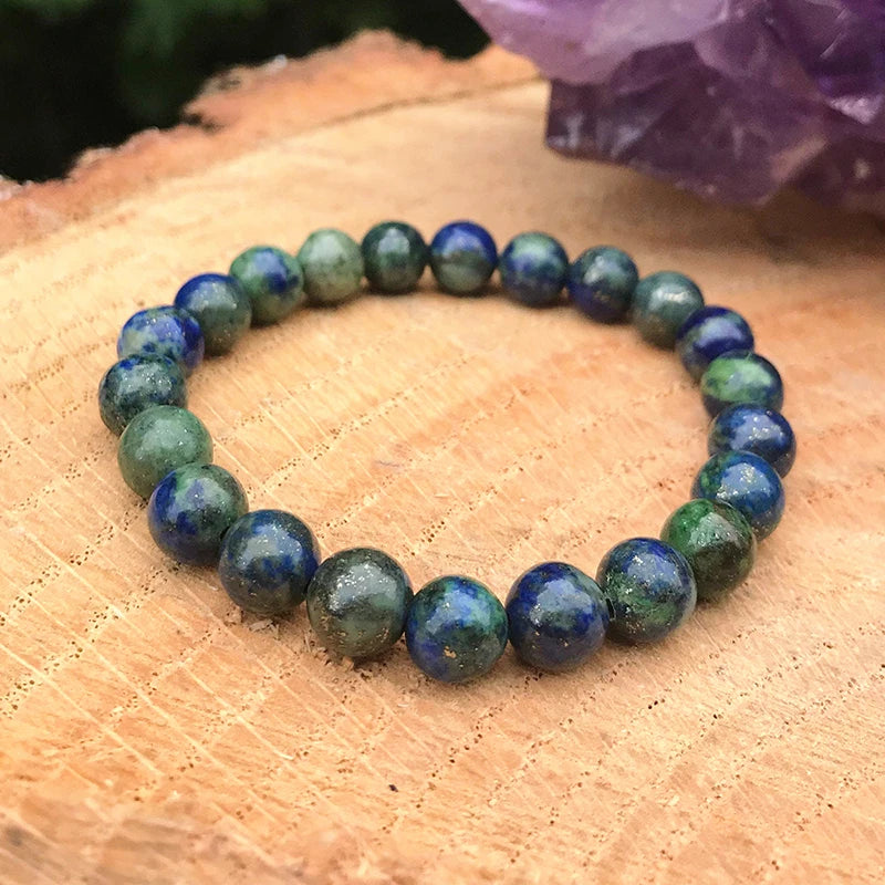 Azurite Blue Bead Bracelet