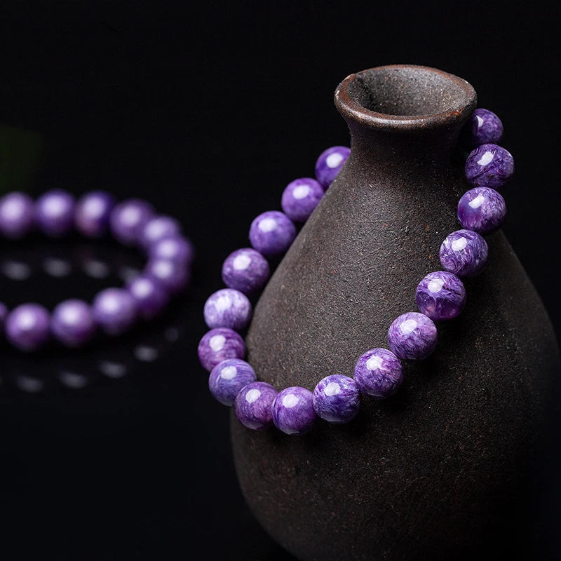 Charoite Beads Bracelet