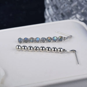 Labradorite Dangle Earrings – Elegance