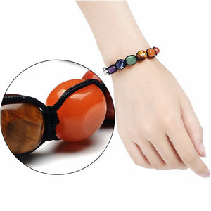 7 Chakra Natural Crystal Bracelet