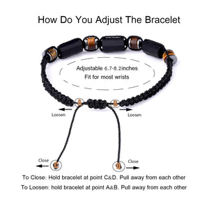 Black Tourmaline & Tiger eye Bracelet - My Zen Temple