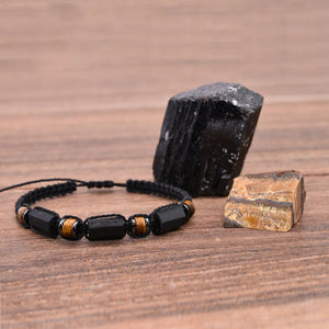 Black Tourmaline & Tiger eye Bracelet - My Zen Temple