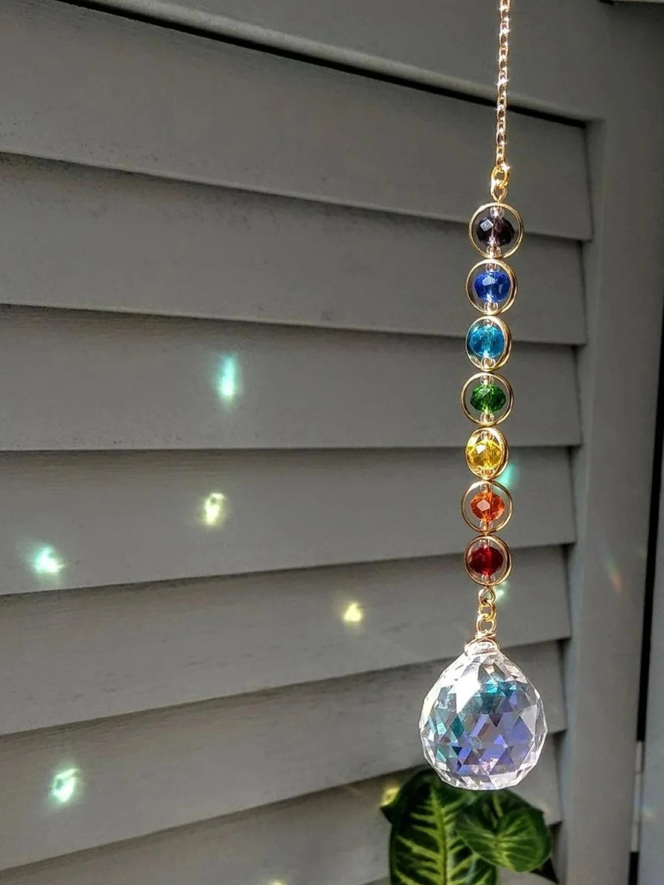 Chakra Crystal Suncatcher - Harmony