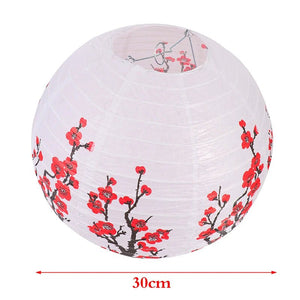 Chinese Lanterns - Plum Blossom - My Zen Temple