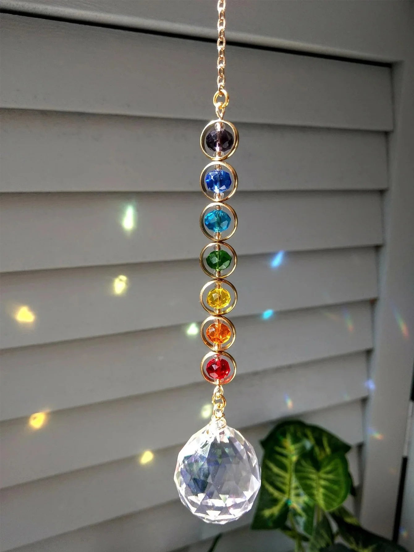 Chakra Crystal Suncatcher - Harmony