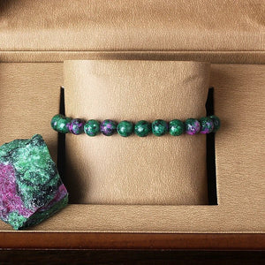 Epidote Bead Bracelet – Transformation - My Zen Temple