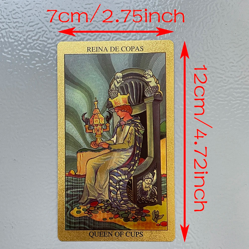 Golden Foil Tarot Deck – The Fool
