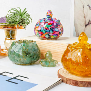 Crystal Resin Reiki Jar - Abundance