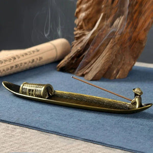 Fishing Boat Incense Burner – Calm - My Zen Temple