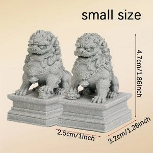 Foo Dogs Pair Statues - Guardian - My Zen Temple