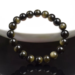 Golden Obsidian Bracelet – Protection - My Zen Temple