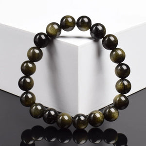 Golden Obsidian Bracelet – Protection - My Zen Temple