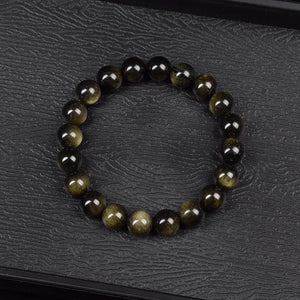 Golden Obsidian Bracelet – Protection - My Zen Temple