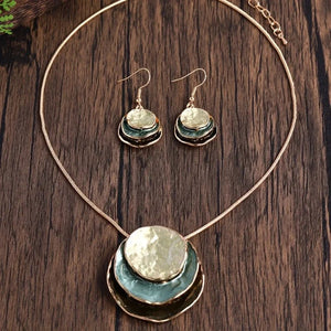 Layered Necklace & Earrings Set – Elegant - My Zen Temple
