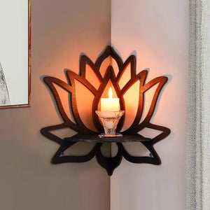 Lotus Flower Wall Shelf - My Zen Temple