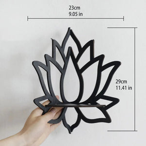 Lotus Flower Wall Shelf - My Zen Temple
