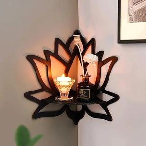 Lotus Flower Wall Shelf - My Zen Temple