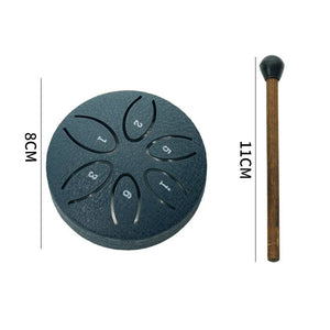 Mini Steel Tongue Drum 3" – Healing - My Zen Temple