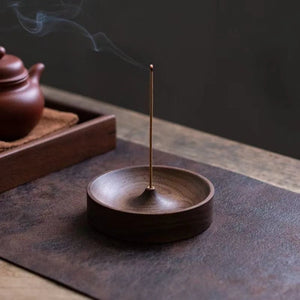 Minimalist Wooden Incense Burner - My Zen Temple