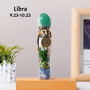 Natural Crystal Zodiac Wishing Bottle - Alignment - My Zen Temple