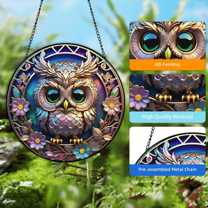Owl Sun Catcher – Wisdom - My Zen Temple