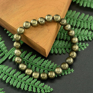 Pyrite Beaded Bracelets - Wealth - My Zen Temple