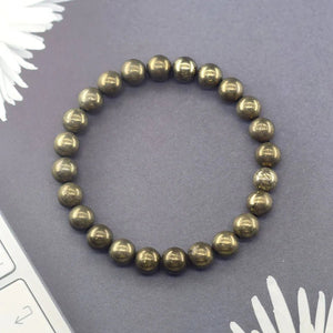 Pyrite Beaded Bracelets - Wealth - My Zen Temple